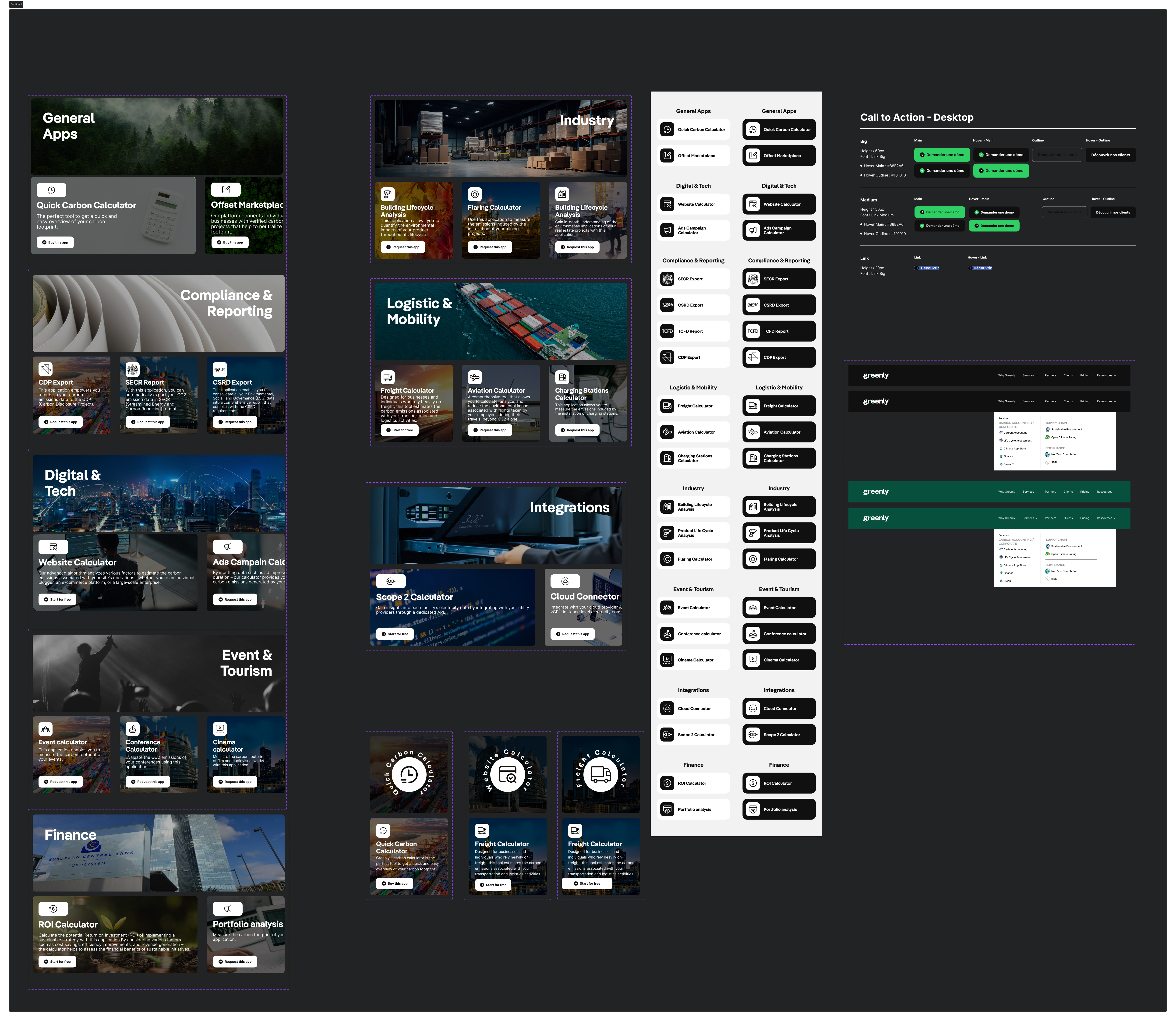 Greenly — composants du design system