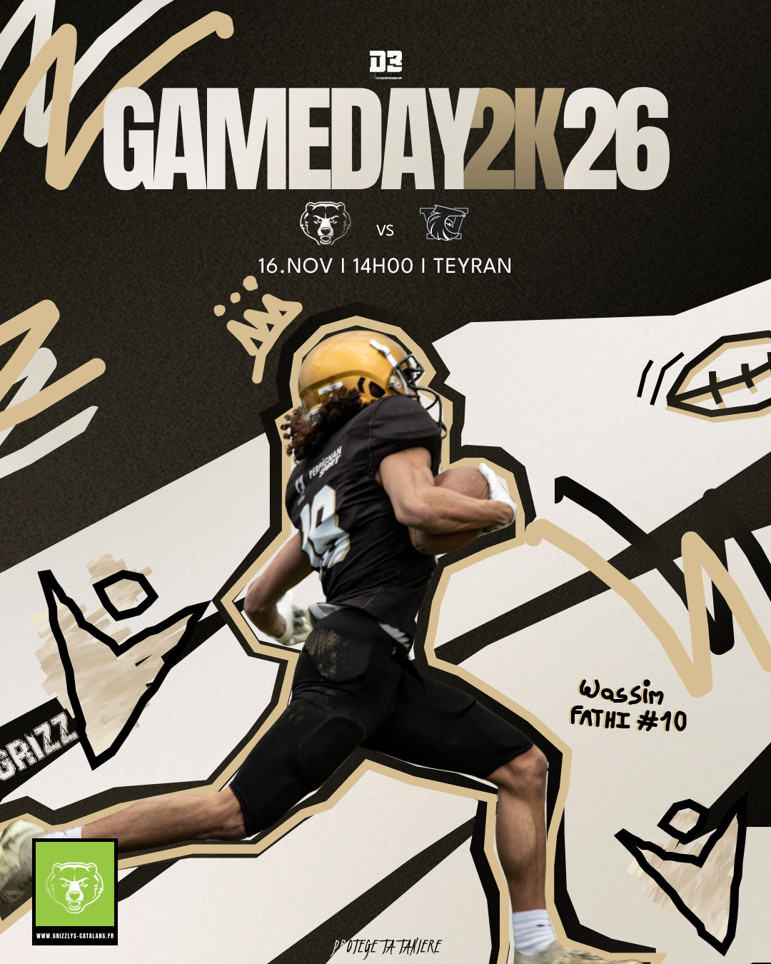 Grizzlys — Phase 2, affiche NBA-style