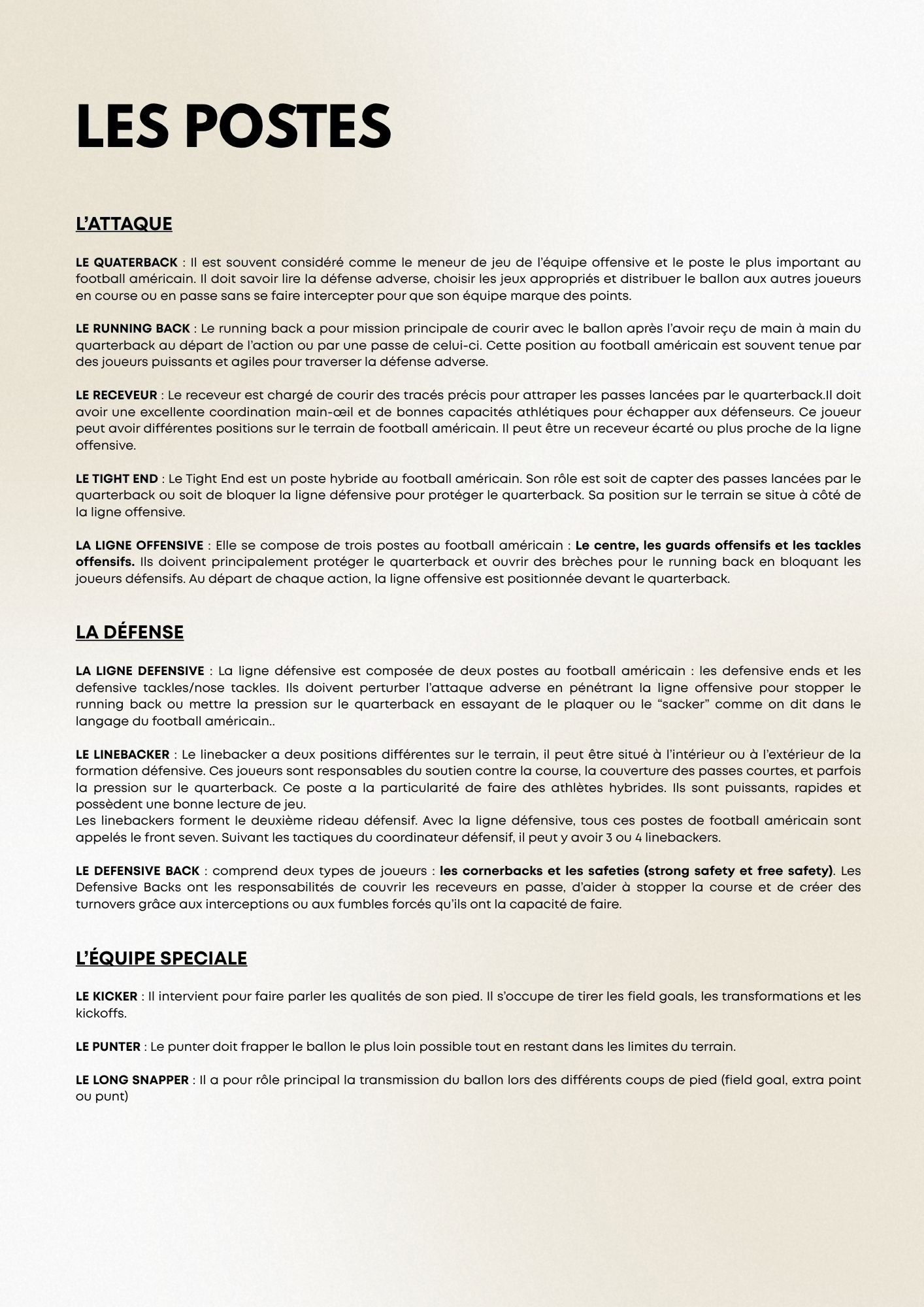 Page 11 — Les Règles du Jeu
